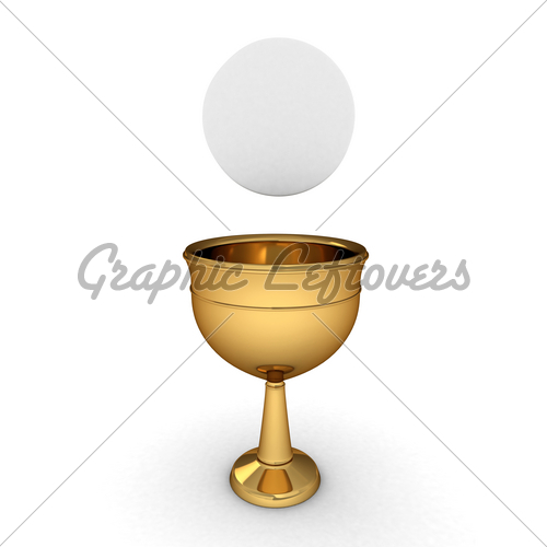 Illustration Of A Chalice With A Host Hostia