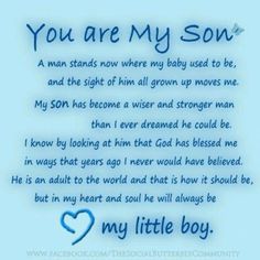    Son Quotes   To My Son S   Sayings And Quotes   Birthday   Pinterest
