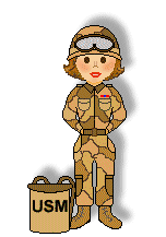 Clip Art Of A Female Soldier In Desert Camo And A Female Army Soldier    