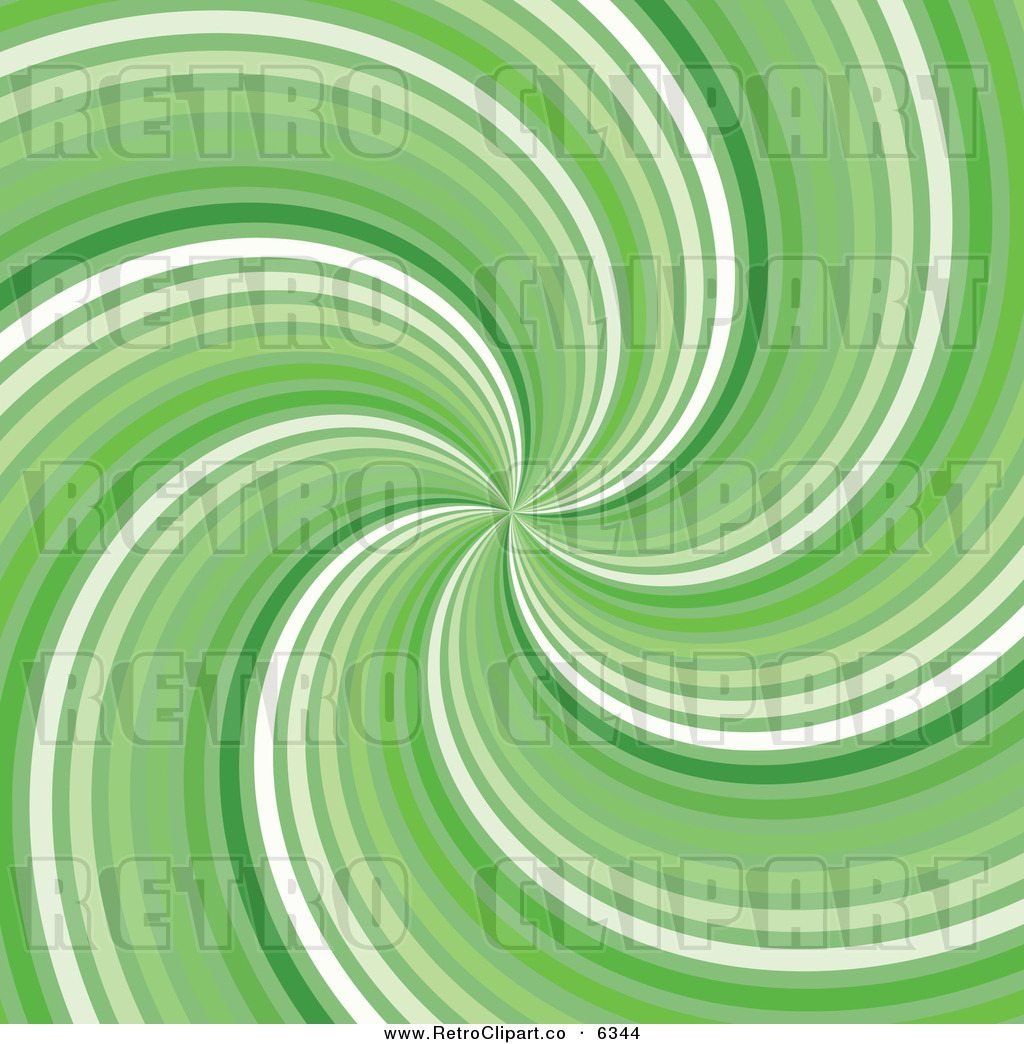 Of A Retro Green Swirly Background Retro Clip Art Dero