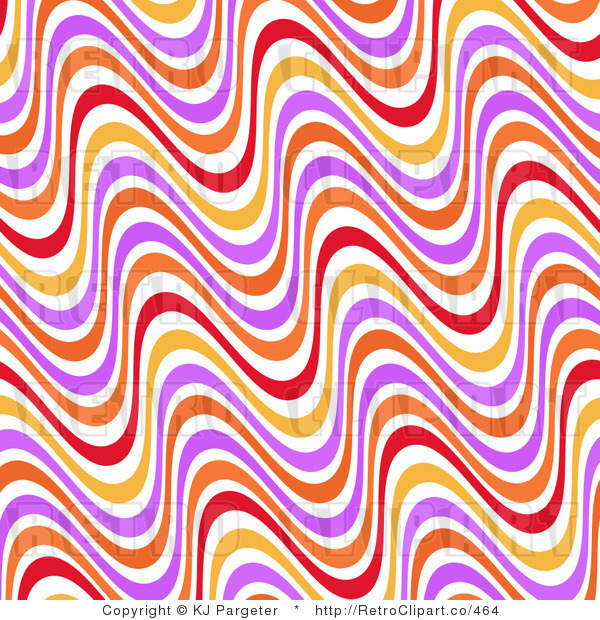 Royalty Free  Rf  Retro Clipart Illustration Of A Wavy Background