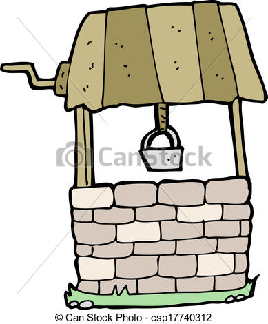 Vector Clip Art Of Cartoon Wishing Well Csp17740312   Search Clipart