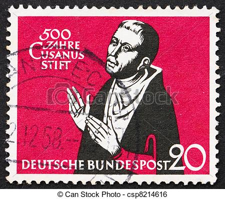 Germany   Circa 1958  A Stamp Printed In The Germany Shows Nicolaus    