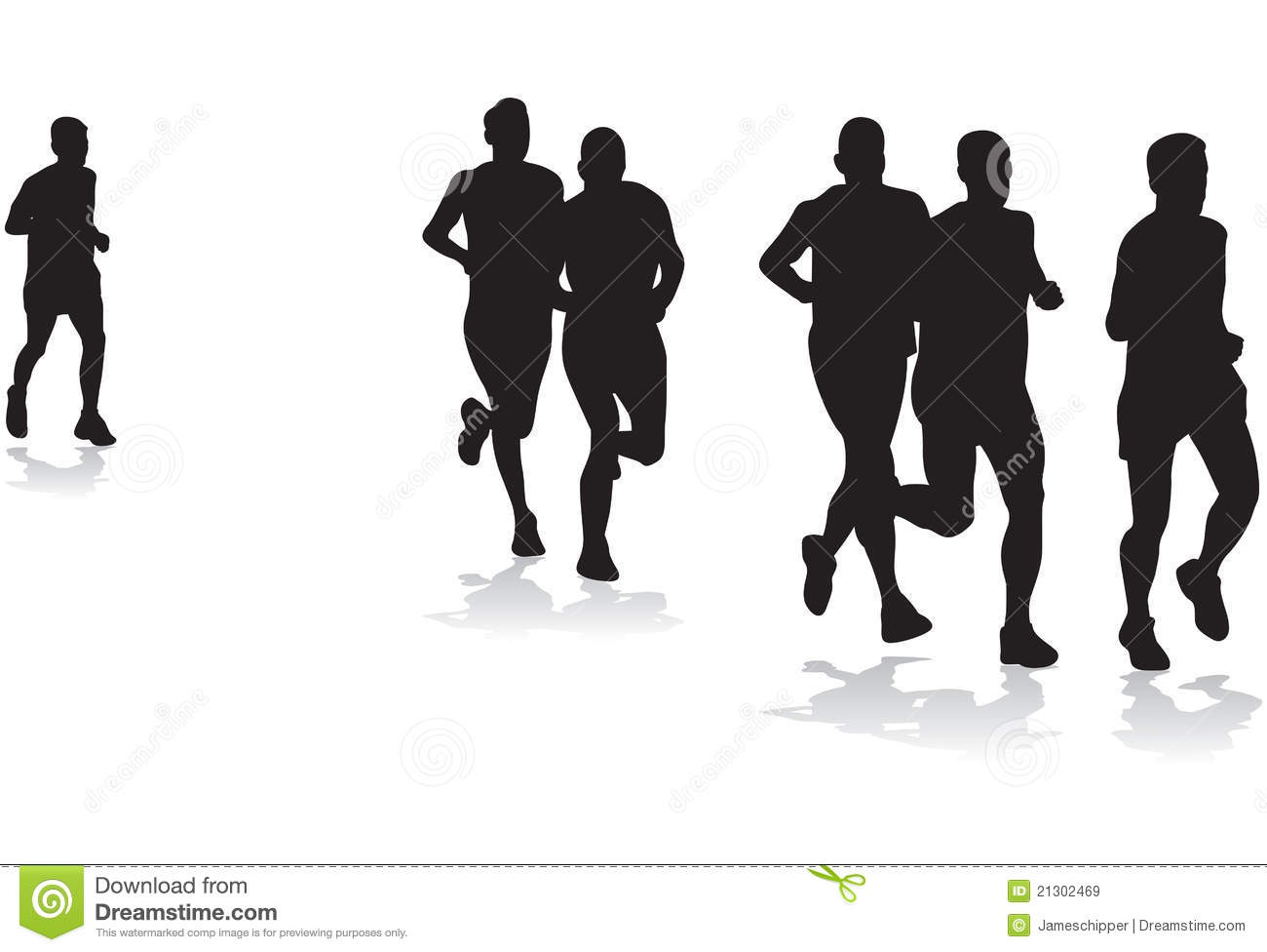 Group Of Runners Royalty Free Stock Images   Image  21302469