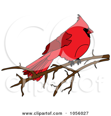 Royalty Free Vector Clip Art Illustration Of A Red Cardinal