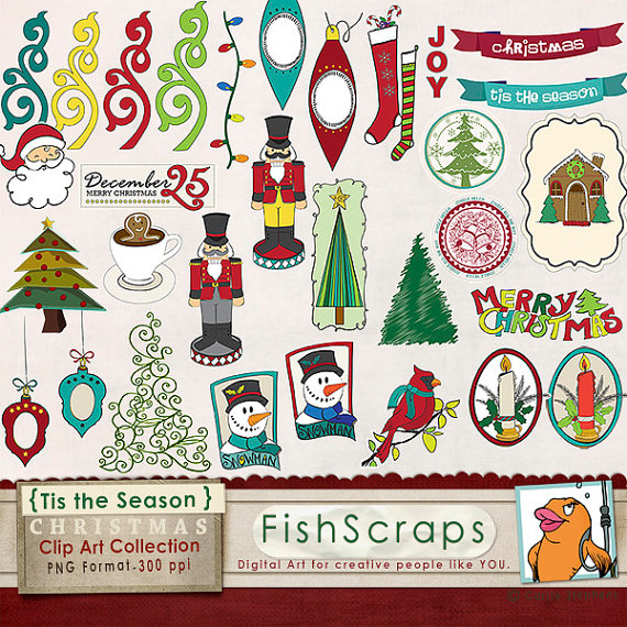 Xmas Clip Art   Christmas Clipart   Festive Holiday Nutcracker