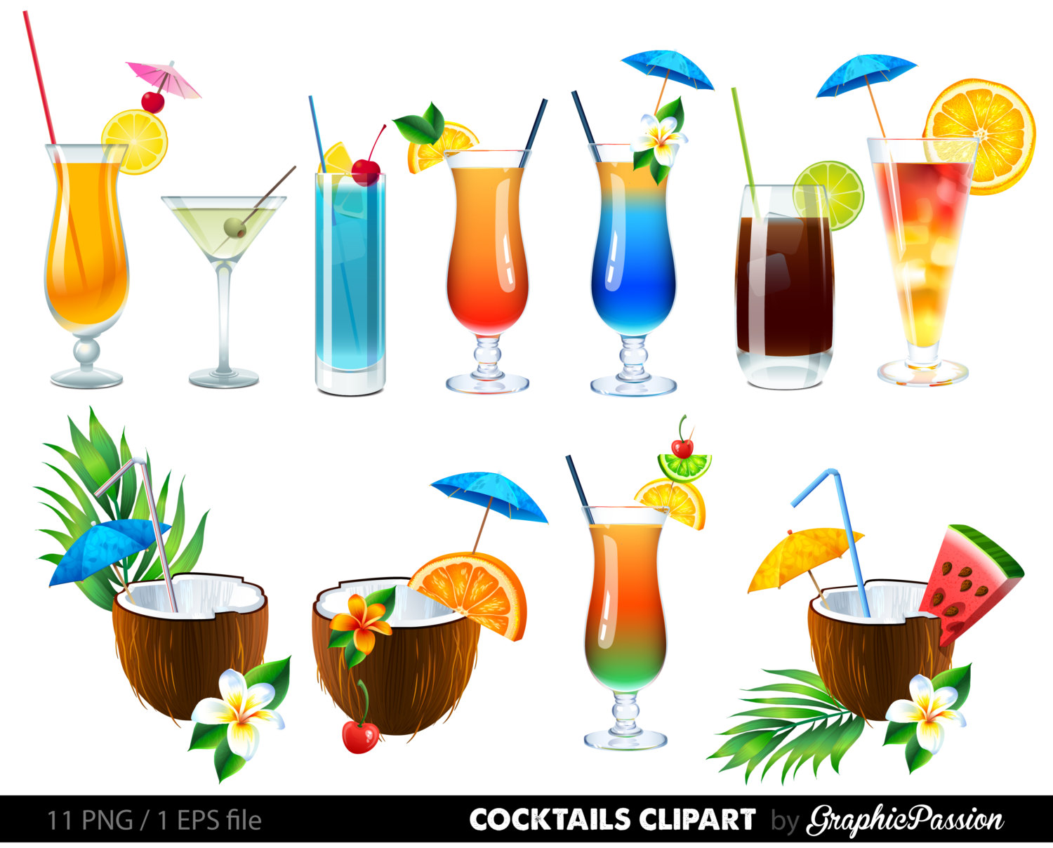 Popular Items For Drinks Clipart On Etsy