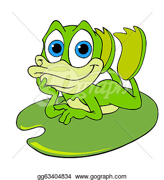Stock Illustration   Cute Frog On A Lily Pad  Clipart Illustrations