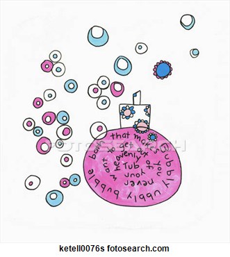 Illustration   A Bottle Of Bubble Bath  Fotosearch   Search Clipart