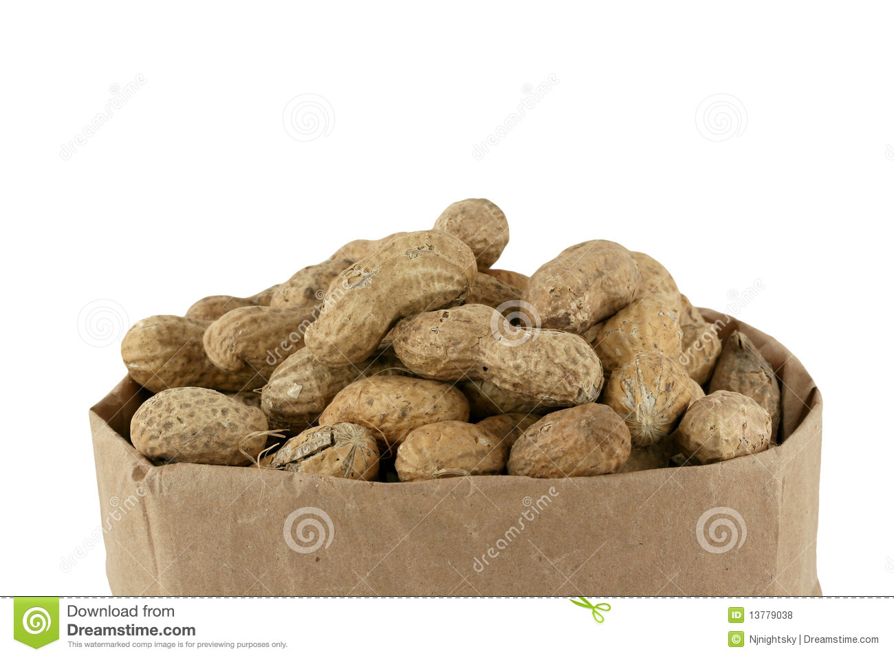 Peanuts In A Bag Royalty Free Stock Photos   Image  13779038