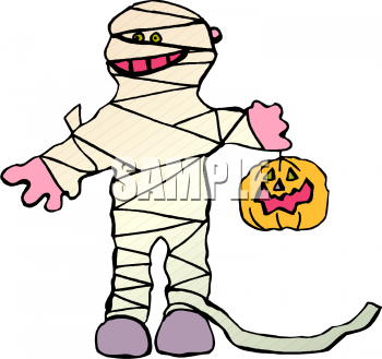 Royalty Free Halloween Mummy Clipart