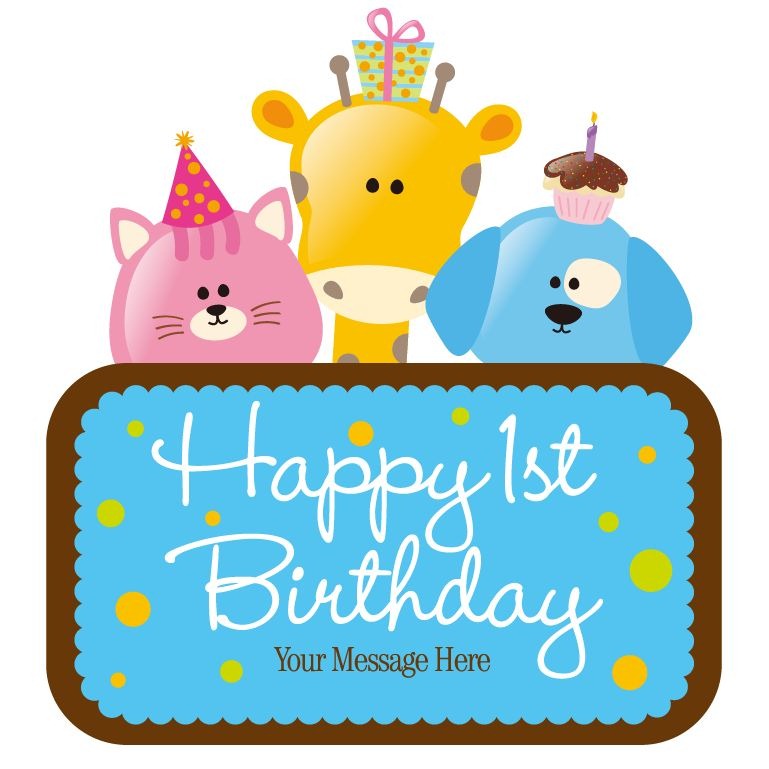 Vector Child Birthday Card   Free Vector Graphics   All Free Web