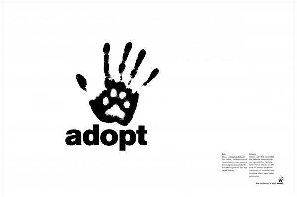 Adopt Logo Animal Shelter Awareness Draftfcb Chicago Ad Council    