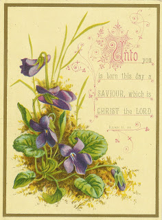 Antique Die Cuts With Religious Scripture And Beautiful Flower Images