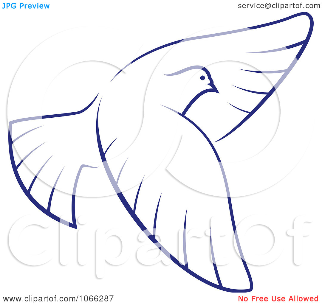 Clipart Flying Dove 5   Royalty Free Vector Illustration By Seamartini