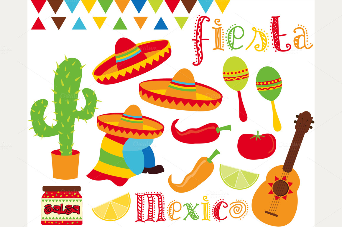 Fiesta Time   Cinco De Mayo   Mexico   Illustrations On Creative