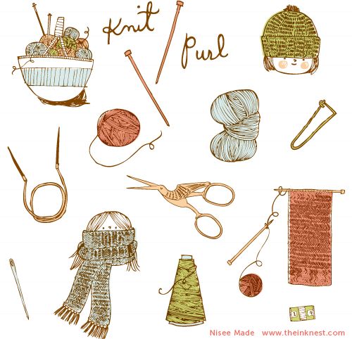 Knitting Clip Art Costura   Knit   Pinterest