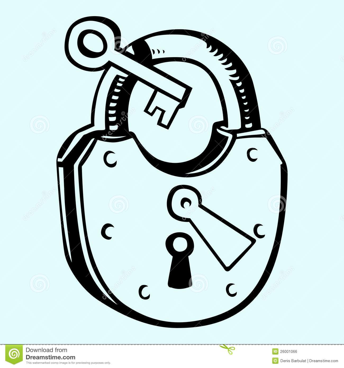 Skeleton Key Clipart  Lock Clipart  Heart Lock And Key Clipart