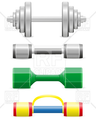 Dumbbells For Fitness 19313 Download Royalty Free Vector Clipart