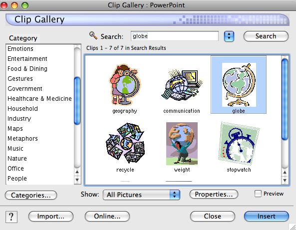 Microsoft Works Clipart Online