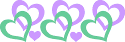 Mother S Day Clip Art 3 Hearts Border Graphic