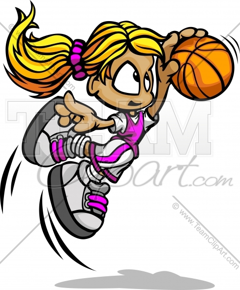 Basketball Girls Clipart   Jobspapa Com