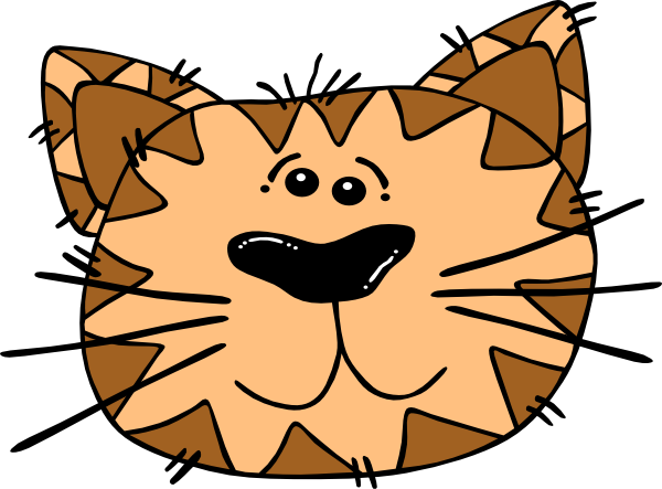 Cartoon Cat Face Clip Art At Clker Com   Vector Clip Art Online
