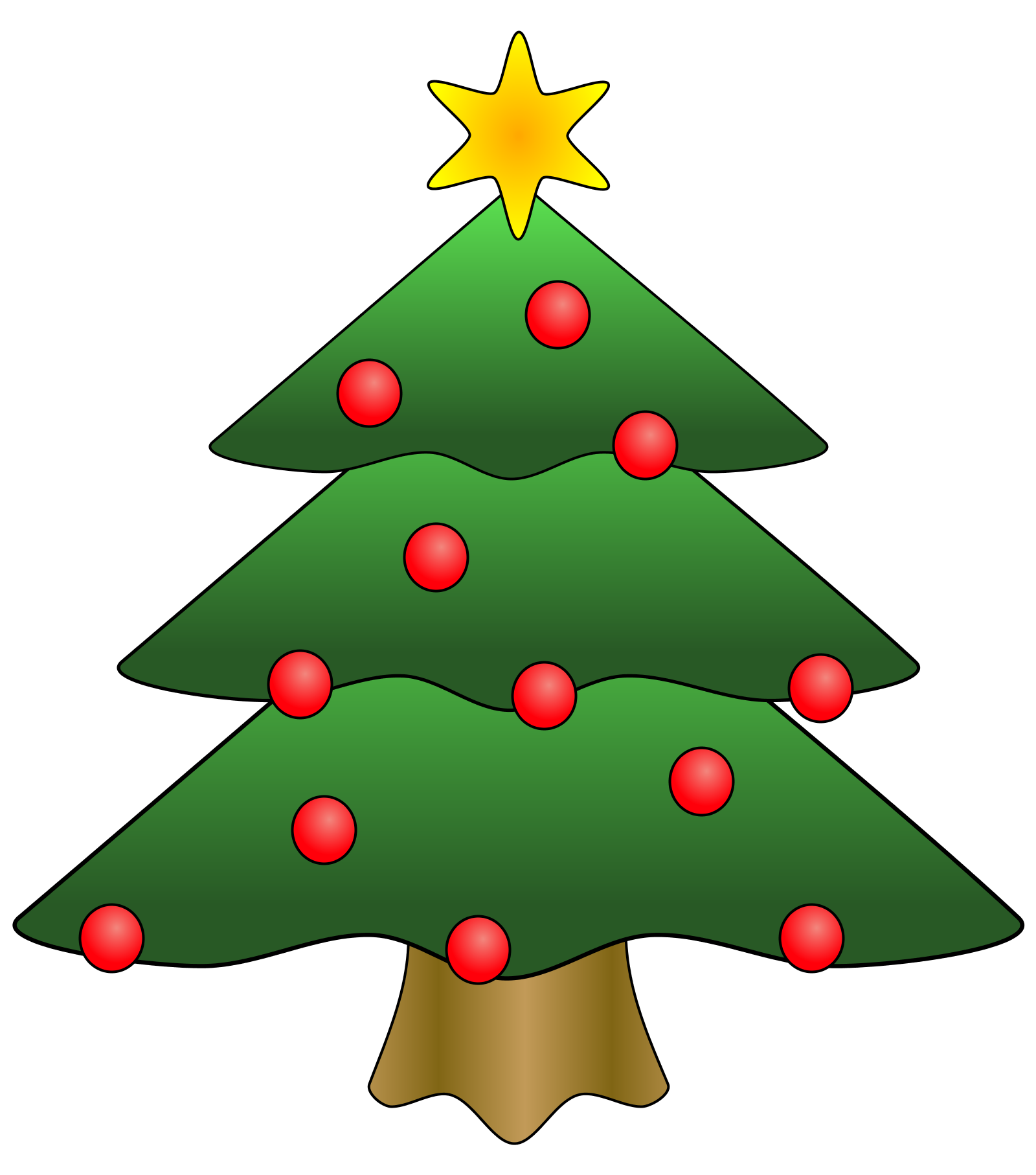 Christmas Tree Clip Art   Clip Art Christmas Tree   Free Christmas
