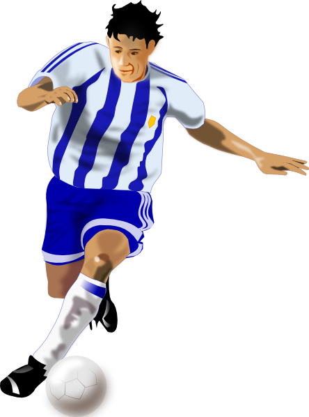 Futbolista Soccer Player Clip Art At Clker Com   Vector Clip Art