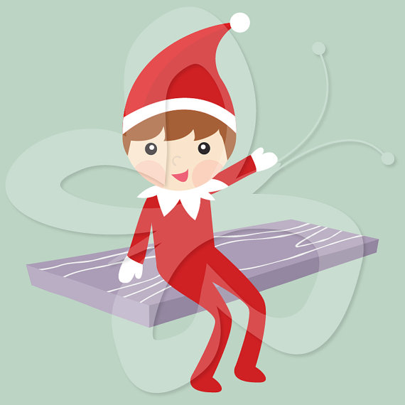 The Elf On The Shelf Clip Art Clipart   Commercial And Personal Use