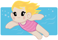 Girl Swimming Clipart Clip Art Of Child