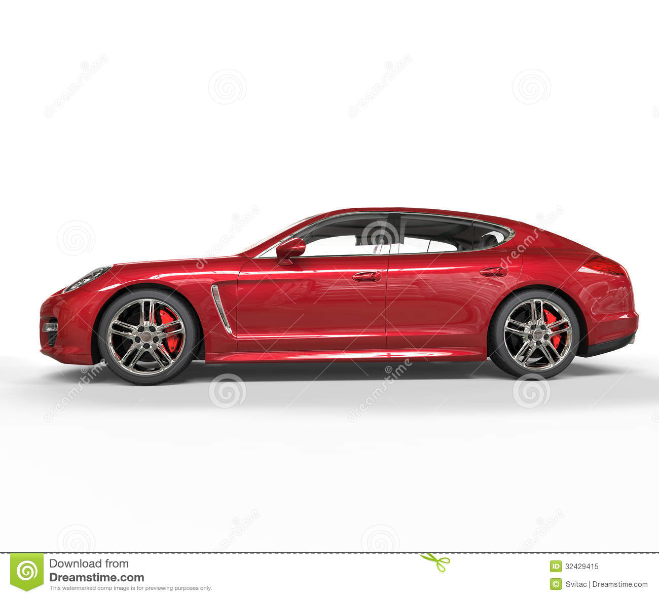 Race Car Side View Clipart Red Fast Car Side View