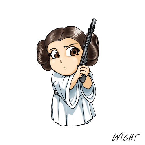 Super Chibi Star Wars Alphabet  P Is For Princess By Joewight