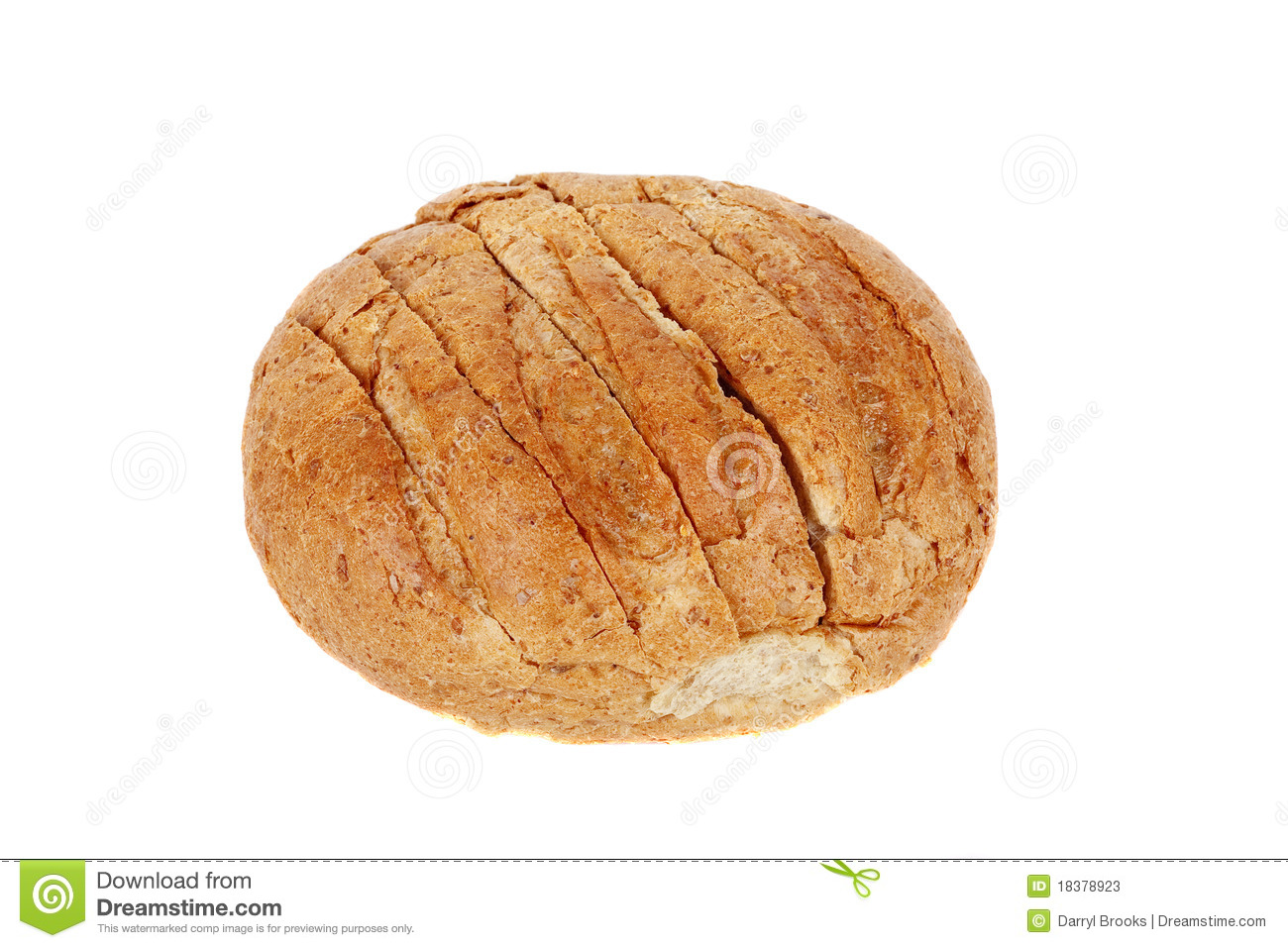 Whole Grain Bread Clipart Loaf Of Round Whole Grain