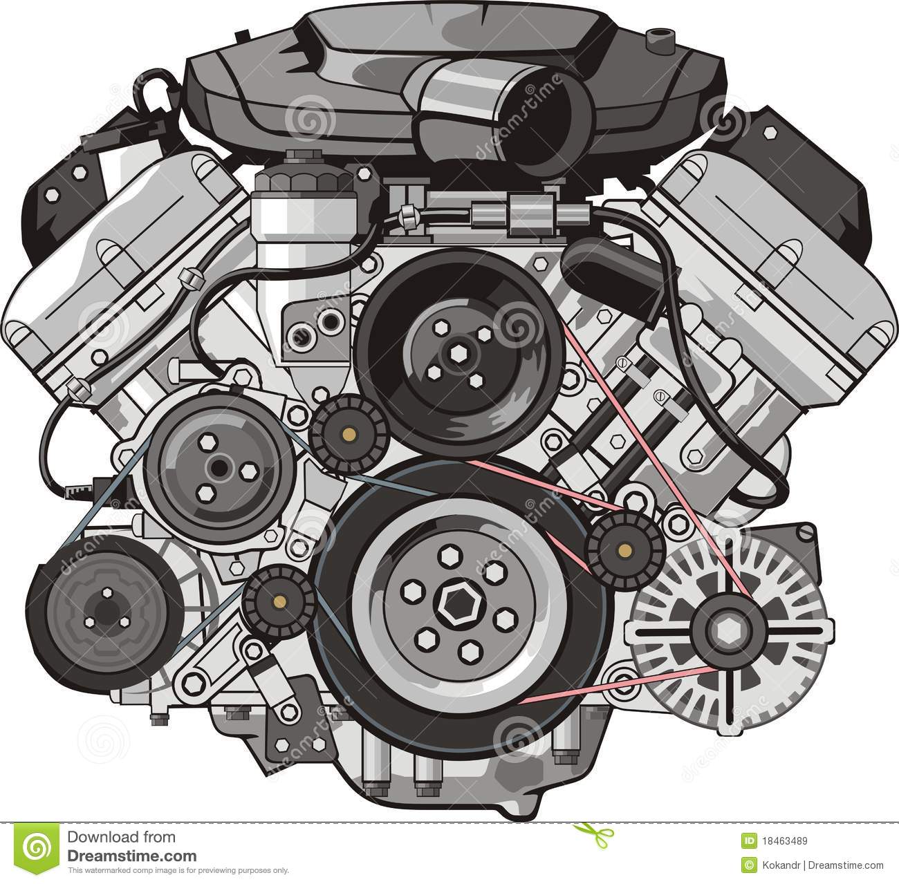 Engine Front Royalty Free Stock Images   Image  18463489