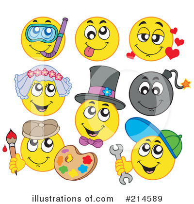 Royalty Free  Rf  Emoticons Clipart Illustration By Visekart   Stock