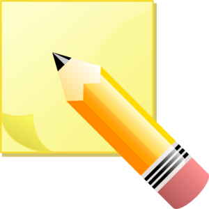 Sticky Notepad And Pencil Clip Art At Clker Com   Vector Clip Art