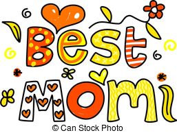 Best Mom   Decorative Ornamental Whimsical Text Saying Best