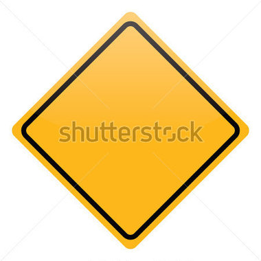 Blank Yellow Warning Sign Isolated Stock Vector   Clipart Me