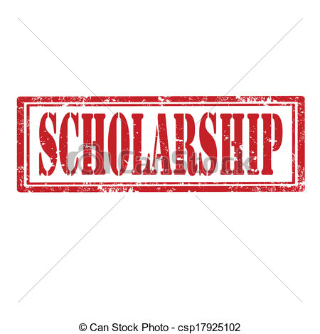 Vector Clipart Of Scholarship Stamp   Grunge Rubber Stamp With Text