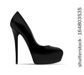 Picture Of Women Shoe On White Background Vector Eps10 Illustration