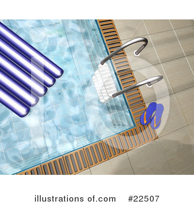 Swimming Pool Clipart  22507 By Kj Pargeter   Royalty Free  Rf  Stock