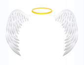 Angel Wings With Halo Clipart Angel Wing