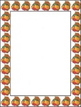 Borders For Thanksgiving Crafts