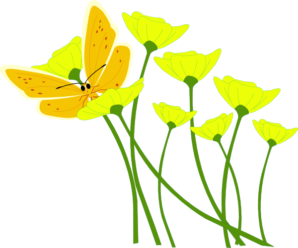Clip Art Yellow Flower Clip Art Flowers Png Yellow Flowers Flowers Png