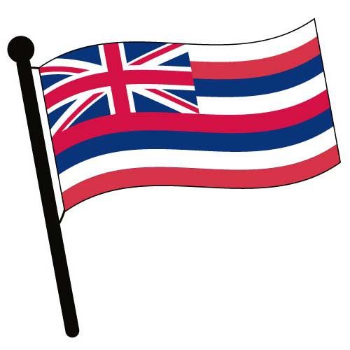 Hawaii Waving Flag Clip Art   American Flag Pictures   Accessories