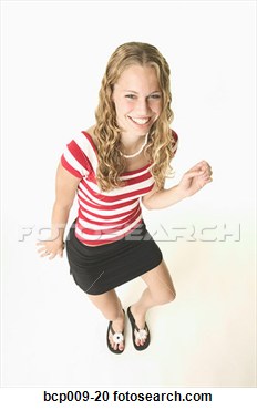 Stock Photography   Blonde Teenage Girl Dancing   Fotosearch   Search