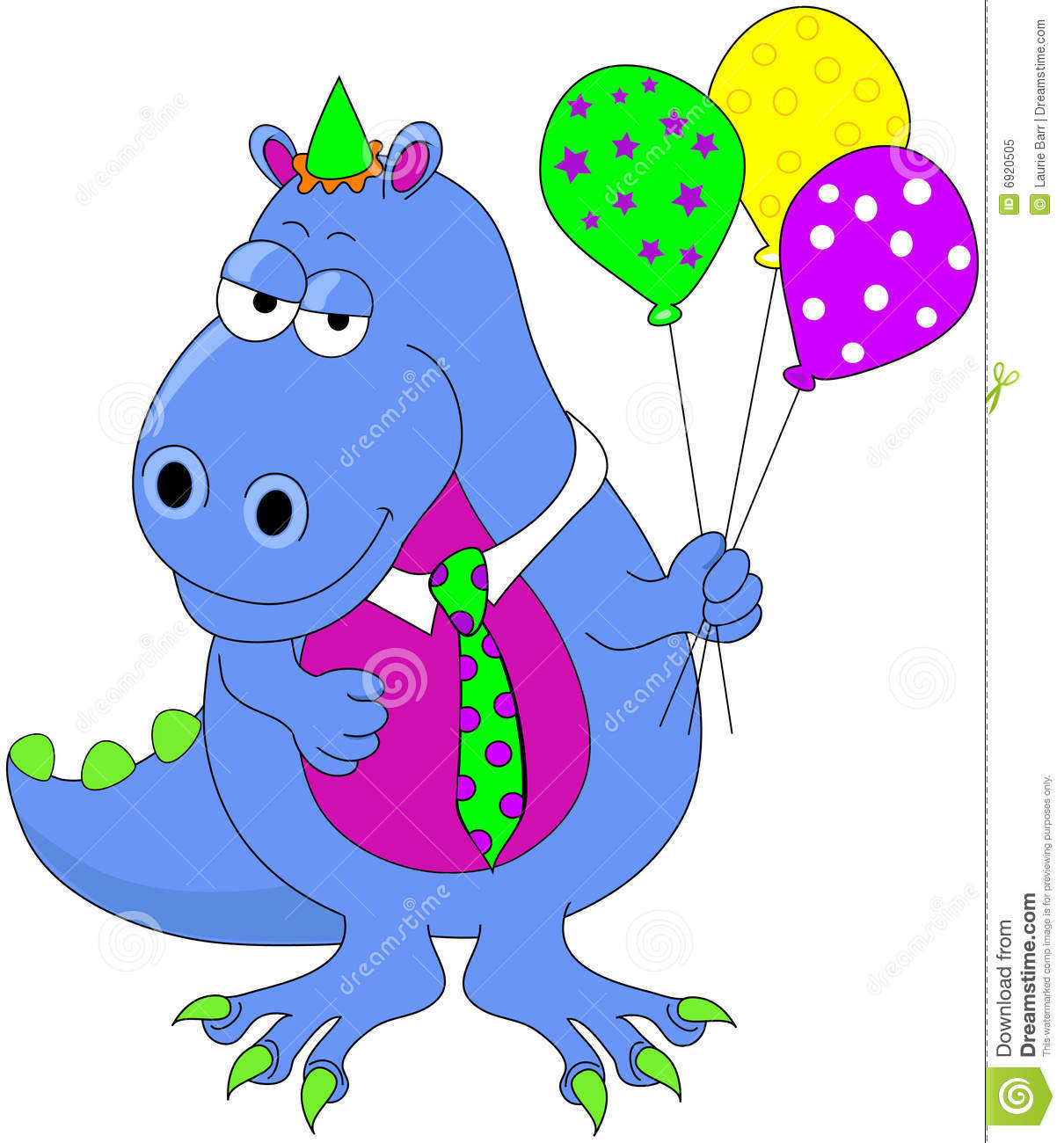 Birthday Dinosaur Royalty Free Stock Photo   Image  6920505