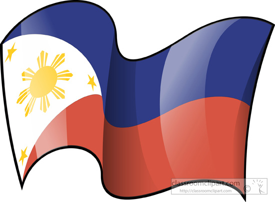 World Flags   Philippines Flag Waving 3   Classroom Clipart