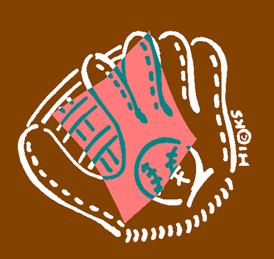 Baseball And Glove  In Color    Clip Art Gallery